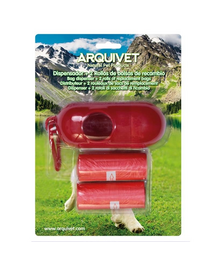 ARQUIVET Dispenser pungi fecale + 2 role pungi GRATIS