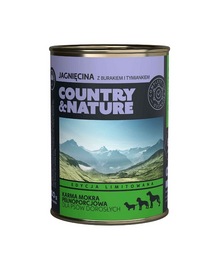 COUNTRY&NATURE Hrana fara cereale caini adulti, miel 400 g