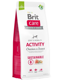 BRIT Care Dog Sustainable Activity Chicken & Insect Hrana uscata caini, cu pui si insecte 12 kg