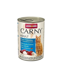 ANIMONDA Carny Adult cu Vită, Cod și Păstârnac 400g