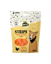 MR. BANDIT Strips Fasii de pui, recompense caini 500 g