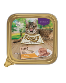 STUZZY Cat Pate pisica sterilizata, cu pui 100 g