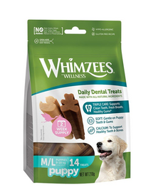 WHIMZEES Snack dentitie Puppy M/L pentru catelusi 14 buc