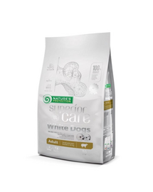 NATURES PROTECTION Superior Care White Dogs Lamb Adult Small and Mini Breeds 10 kg cu miel pentru caini mici cu blana alba