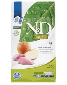FARMINA N&D Boar & Apple Adult Cat 300g hrana uscata pisci adulte, mar si mistret