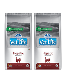 FARMINA Vet Life Hepatic Cat 10 kg x 2 dieta veterinara pisici cu afectiuni hepatice