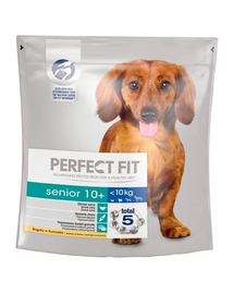 PERFECT FIT Senior Hrana uscata caini seniori peste 10 ani, talie mica, cu pui 825 g