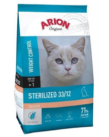 ARION Original Cat Sterilized Salmon 2 kg cu somon pentru pisici dupa sterilizare