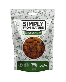 SIMPLY FROM NATURE Meat Noodles Recompensa vita pentru caini 80 g