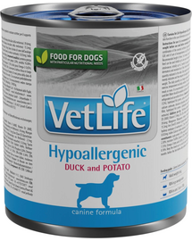 FARMINA VetLife Hypoallergenic Duck & Potato Hrana umeda caini, cu rata si cartofi 300 g
