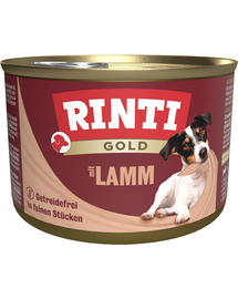 RINTI Gold Lamb Mini miel conserva hrana caine 185 g