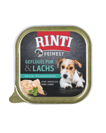 RINTI Feinest Poultry Pure&Salmon tavita pui si somon pentru caini 150 g
