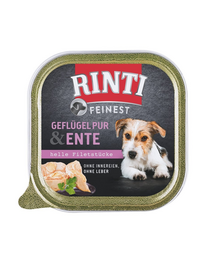 RINTI Feinest Poultry Pure&Duck hrana caini pasare si rata 150 g