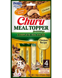 INABA Dog Meal Topper Chicken 4x14 g crema pui supliment hrana pentru caini