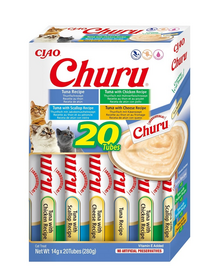 INABA Churu Variety Tuna recompense cu ton pentru pisici multibox 20x14 g (280 g)