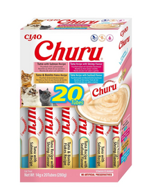 INABA Churu Variety Seafood fructe de mare si ton pentru pisici multibox 20x14 g (280 g)