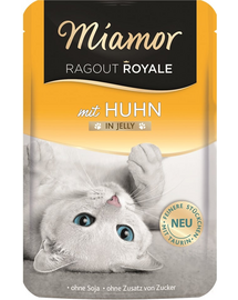MIAMOR Ragout Royale in Jelly Chicken plic in aspic pentru pisica 100 g cu pui