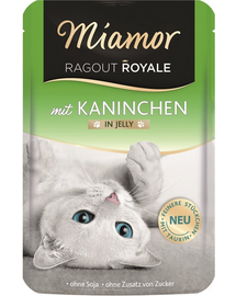 MIAMOR Ragout Royale in Jelly Rabbit iepure in aspic pentru pisica 100 g