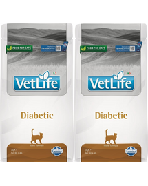 FARMINA Vet Llife Diabetic Cat 2 x 2 kg hrana uscata pentru pisici cu diabet