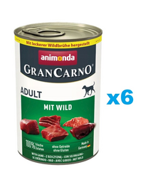 ANIMONDA GranCarno Adult vanat 6x400g hrana pentru caini