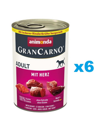ANIMONDA GranCarno Adult carne de vită și inimă 6x400g