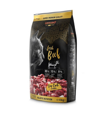 LEONARDO Fresh Beef & Poultry Hrana uscata pentru pisici, cu vita si pasare 4 kg