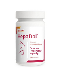 DOLFOS HepaDol 60 tab. protectie si regenerare ficat caini si pisici