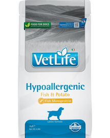 FARMINA Vet life hipo fish & potato dog 2 kg Hrana pentru caini cu alergii alimentare
