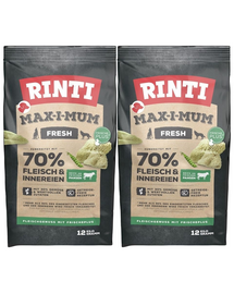 RINTI MAX-I-MUM Rumen hrana uscata caini adulti 2 x 12 kg