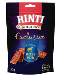 RINTI Singlefleisch Exclusive Snack Horse snack pentru caini din cal 50 g