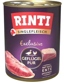 RINTI Singlefleisch Exclusive Poultry Pure hrana cu pasare, monoproteina 800 g