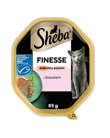 SHEBA Finesse pate cu somon 85 g hrana pentru pisici
