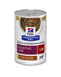 HILL'S Prescription Diet Canine i/d Digestive Care Stew Hrana umeda caine cu probleme digestive, cu pui si legume 354 g