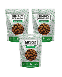 SIMPLY FROM NATURE Meat Balls rata si legume 3x80 g gustare caini