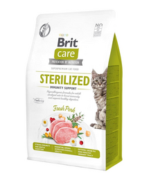 BRIT CARE Grain-Free Sterilized Immunity 0.4 kg hrana pisici adulte sterilizate, hipoalergenica