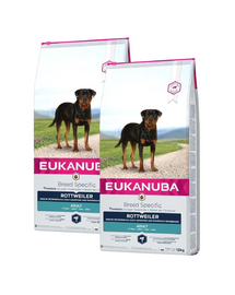 EUKANUBA Breed Specific Hrana uscata pentru cainii adulti rasa Rottweiler 24 kg (2 x 12 kg)