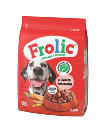 FROLIC Naturally Irresistible 2,6 kg hrana semi-umeda pentru caini, cu vita