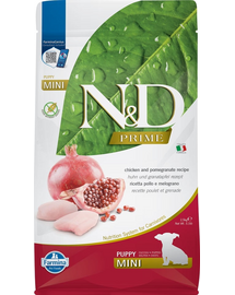 FARMINA N&D Prime Hrana uscata pentru catelusi de talie mica, cu pui si rodie, 2,5 kg