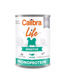 CALIBRA Dog Life Sensitive Salmon with Rice 400 g somon si orez hrana caini