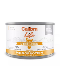 CALIBRA Cat Life Sterilised Turkey 200 g hrana pentru pisici sterilizate, din curcan