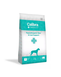 CALIBRA Veterinary Diet Dog Hypoallergenic Skin&Coat Support 2 kg dieta pentru caini