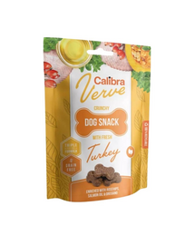 CALIBRA Dog Verve Crunchy Snack Fresh Turkey 150 g recompense din curcan, fara cereale pentru caini