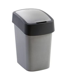 CURVER Cos de gunoi "FLIP BIN" 9 L argintiu/grafit