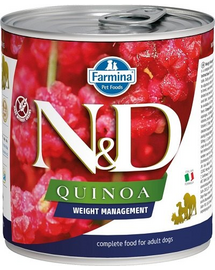 FARMINA N&D Quinoa Dog Weight Management 285 g Conserva hrana caine, pentru controlul greutatii