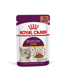 ROYAL CANIN Sensory Taste jelly 24x85 g bucati in sos pentru pisici adulte care stimuleaza experienta gustului