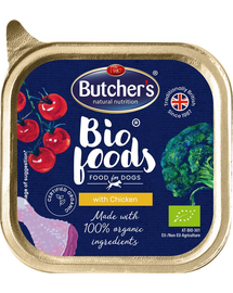 BUTCHER'S BIO Hrana umeda caine, pate cu pui 150 g