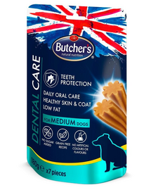 BUTCHER'S Dental Care for Medium Dogs 5x180g snack dentitie caini talie medie
