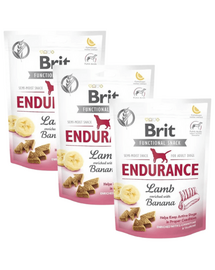 BRIT Care Dog Functional Snack Endurance Lamb 3x150 g gustari pentru caini cu miel