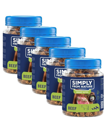 SIMPLY FROM NATURE Smart Bites 5x130 g biscuiti cu vita pentru caini