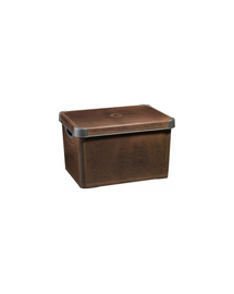 CURVER Deco Cutie depozitare cu capac Stockholm L Leather
